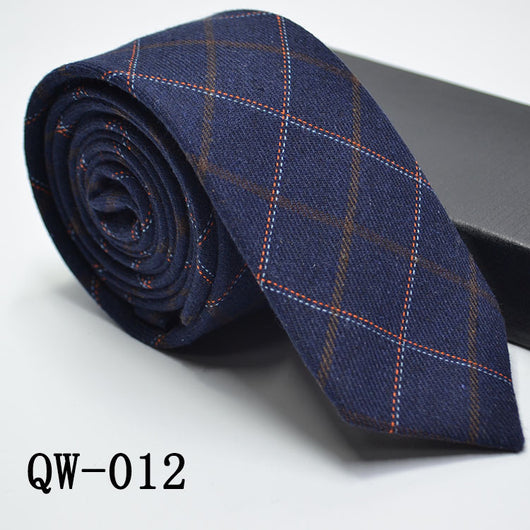 Corbata Angosta de Lana Elegante para Hombre - Image 4
