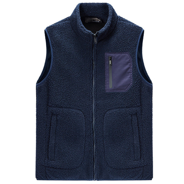 Chaleco de Terciopelo Teddy Liso para Hombre