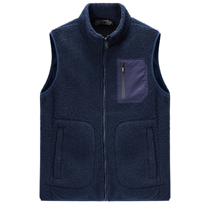 Chaleco de Terciopelo Teddy Liso para Hombre - Image 2
