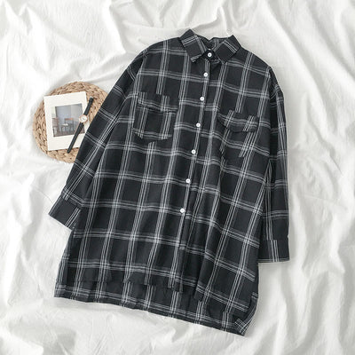 Camisa Retro Estilo Hong Kong Manga Larga - Image 7