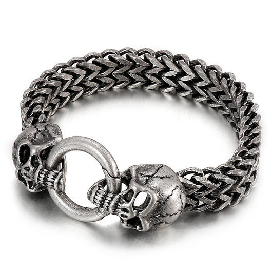 Anillo Calavera Retro en Acero Titanio para Hombre - Image 2