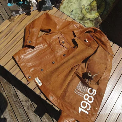 Chamarra Vaquera Americana Retro sin Forro para Hombre - Image 9