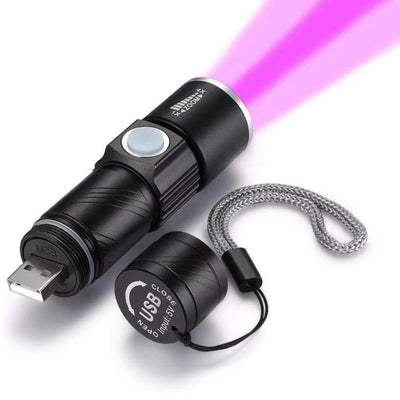 Linterna UV Portátil con Luz Negra - Detector de Fluorescencia y Autenticación - Image 4