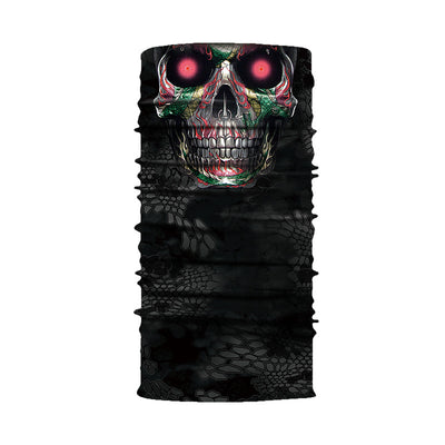 Braga Mágica sin Costuras con Estampado 3D Calavera para Ciclismo - Image 12