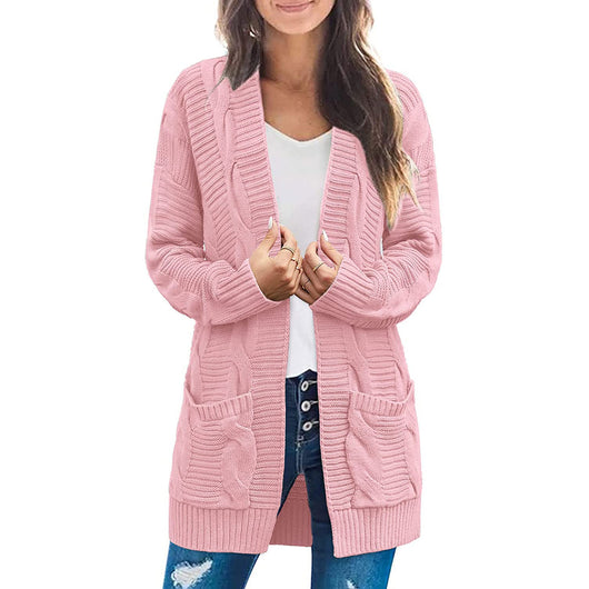 Cardigan Trenzado para Mujer Largo - Image 8