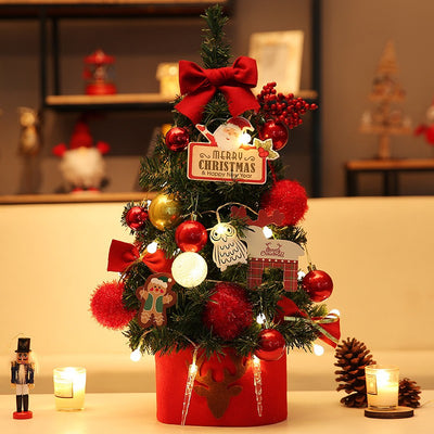 Árbol de Navidad Pequeño de Escritorio con Adornos Decorativos - Image 4