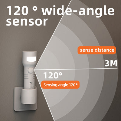 Lámpara LED Inductiva Recargable con Linterna para Caminantes - Image 3
