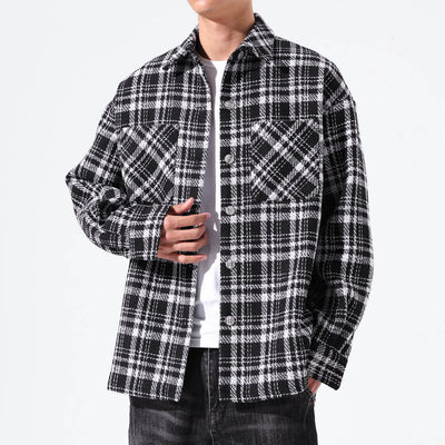 Camisa Abrigo Cuadros Versátil para Hombre y Mujer - Image 5