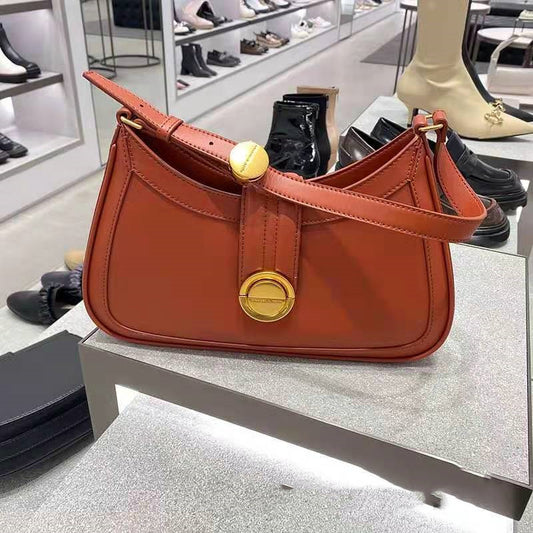 Bolso Bandolera Axilar con Hebilla Metálica