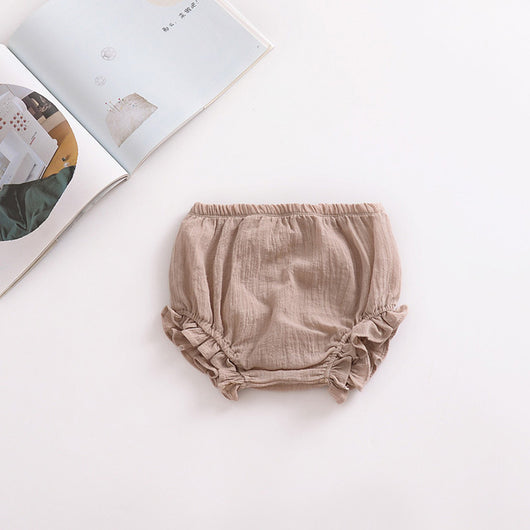 Shorts Infantiles de Algodón y Lino con Encaje - Image 18