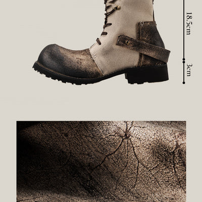 Botas Martin Vintage Japonesas de Lona para Exteriores - Image 12