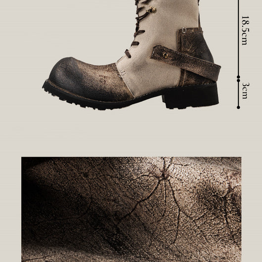 Botas Martin Vintage Japonesas de Lona para Exteriores - Image 12