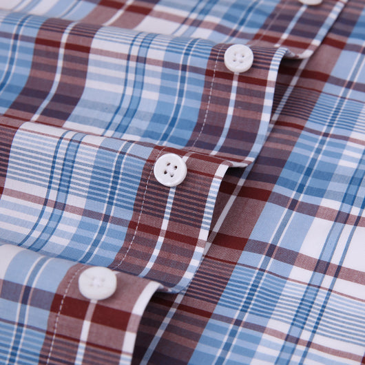 Camisa de Cuadros para Hombre en Algodón Puro de Manga Larga - Image 9