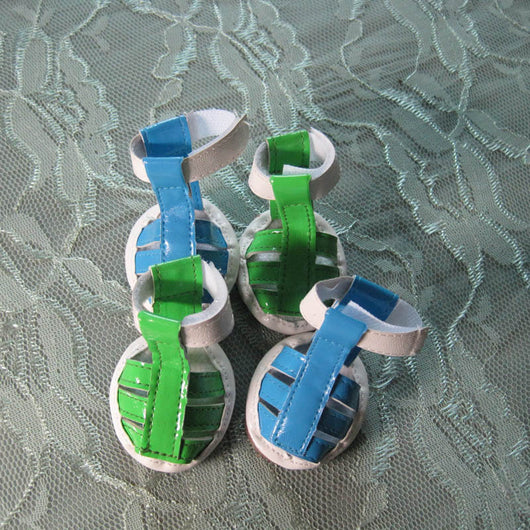 Sandalias PU para Mascotas Estilo Verano con Personalidad