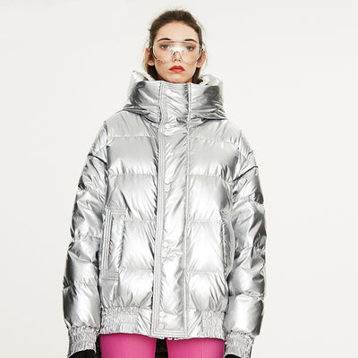 Chaqueta Acolchada Brillante para Parejas - Corte Medio Grueso - Image 13