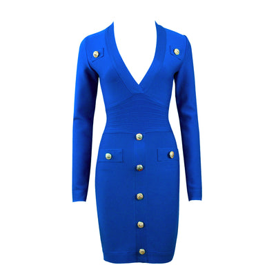 Vestido Elegante Entallado de Manga Larga para Mujer - Image 8