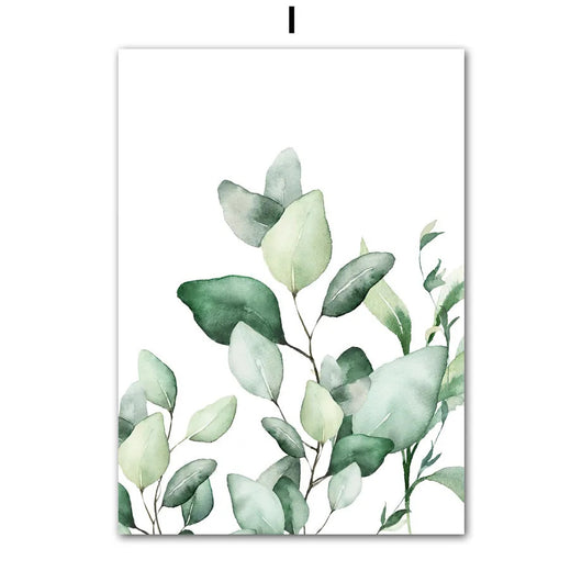 Lámina Decorativa Hoja Monstera Acuarela Verde - Image 13