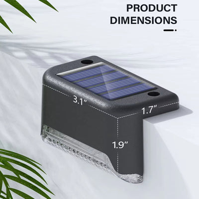 4 Luces LED Solares para Escaleras y Terrazas - Iluminación Exterior Automática - Image 6