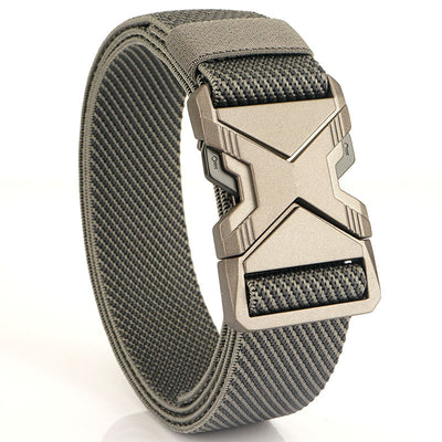 Cinturón Elástico Tejido para Hombre - Diseño Minimalista con Hebilla de Aleación - Image 12