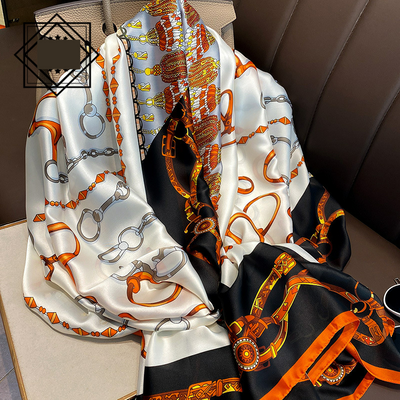 Foulard Ligero de Seda para Mujer - Bufanda Larga Elegante de Verano - Image 25