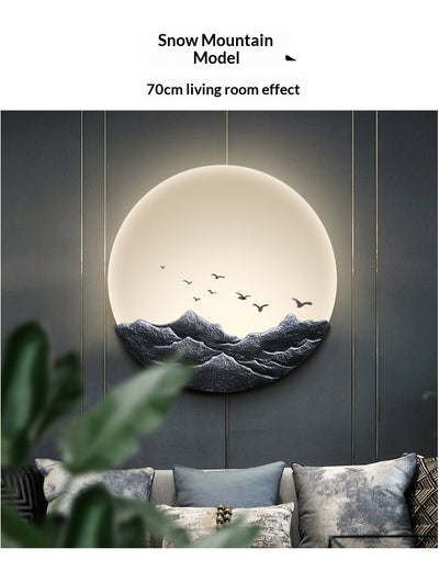 Lámpara de Pared LED Zen Estilo Asiático para Sala y Dormitorio - Image 10