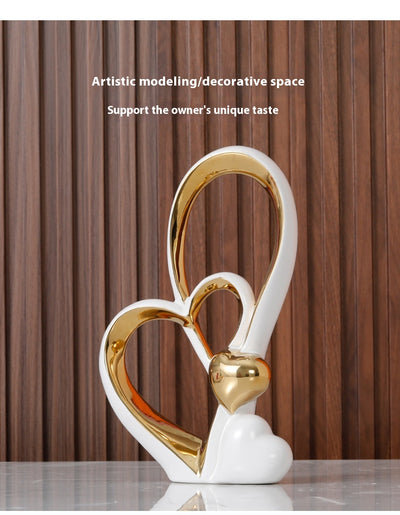 Adorno Decorativo de Corazón para Parejas - Ornamento de Lujo para Bodas y Hogar - Image 15