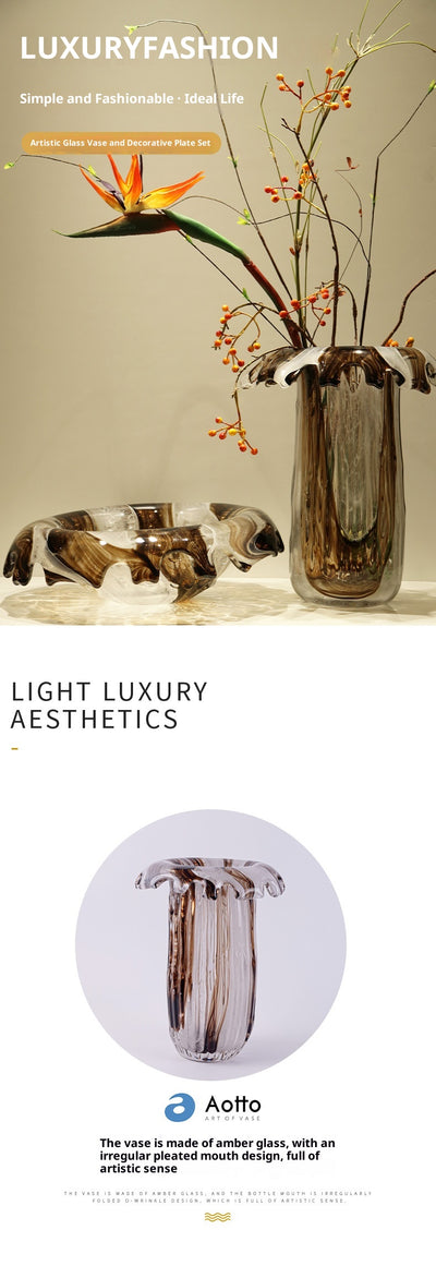 Jarrón de Cristal Fluido Lujo Italiano - Diseño Contemporáneo - Image 8