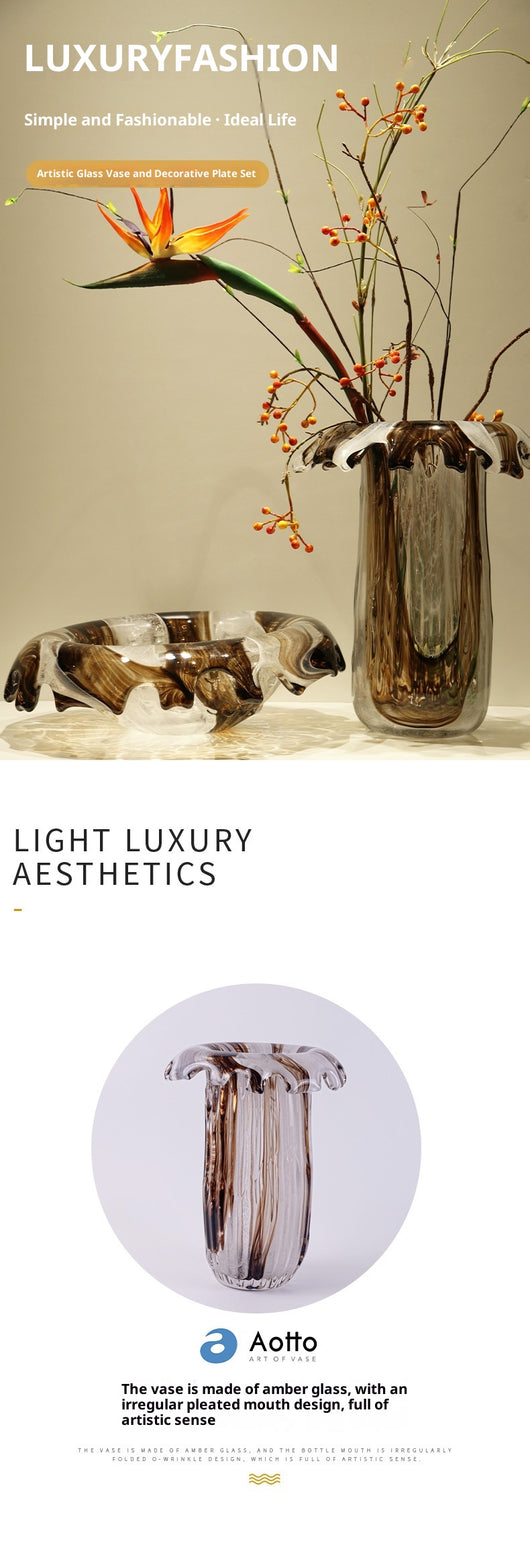 Jarrón de Cristal Fluido Lujo Italiano - Diseño Contemporáneo - Image 8