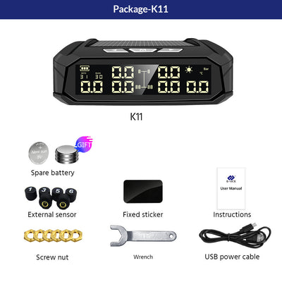 Monitor Solar de Presión de Llantas para 6 Neumáticos - RV y Camiones - Image 5