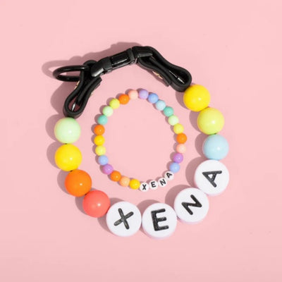 Collar Personalizado para Perro con Cuentas y Pulsera Coordinada - Nombre Grabado en Letras - Image 4
