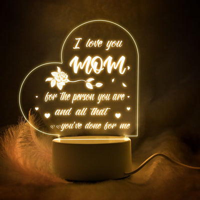 Lámpara Nocturna Cálida Personalizada para Dormitorio Materno - Image 2