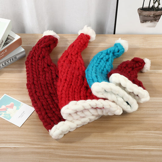 Gorro Navideño de Felpa con Pompón - Gorro Invierno Cálido para Toda la Familia - Image 4