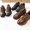 Zapatos Deportivos Casuales de Cuero Genuino Retro para Hombre