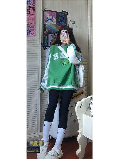 Sudadera Mujer Oversize Felpa Gruesa Estilo Casual Cómodo - Image 2