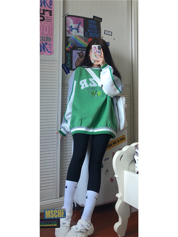 Sudadera Mujer Oversize Felpa Gruesa Estilo Casual Cómodo