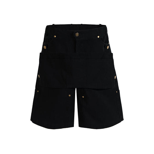 Pantalones Cortos Cargo Multifuncionales con Bolsillos Desmontables para Hombre - Image 2