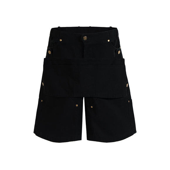 Men's Multifunctional Cargo Shorts with Detachable Pockets