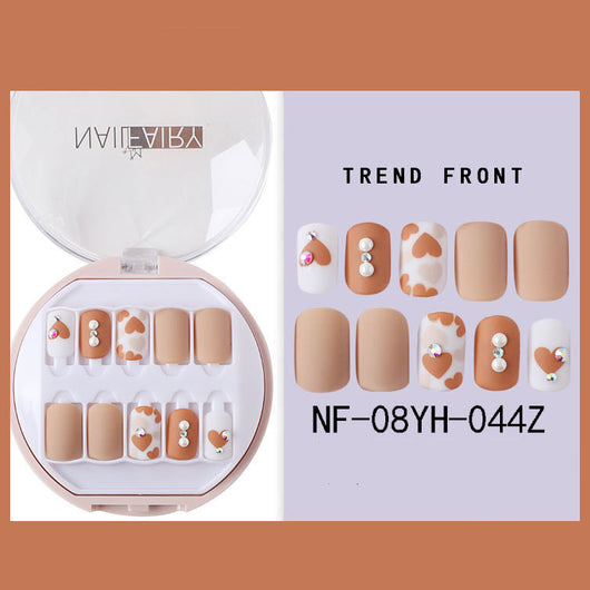 Uñas Postizas Coreanas Removibles Waterproof - Set 30 Piezas Manicura Instantánea - Image 51