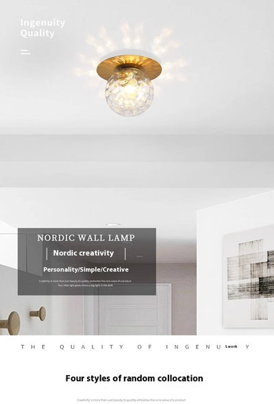 Lámparas de Pared Nórdicas Personalizadas con Esferas de Vidrio para Dormitorio y Sala - Image 14