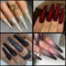 Tiras de Uñas Postizas Francesas Punta Plana - 504 Piezas
