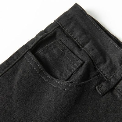 Pantalón Cigarette Retro Cintura Alta Crop Stretch Denim - Image 11