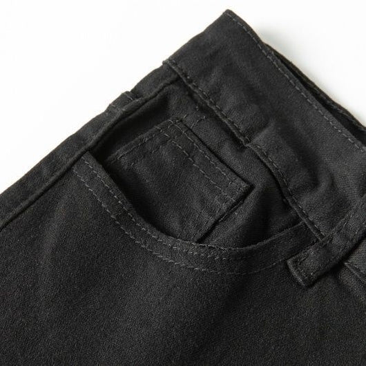 Pantalón Cigarette Retro Cintura Alta Crop Stretch Denim - Image 11