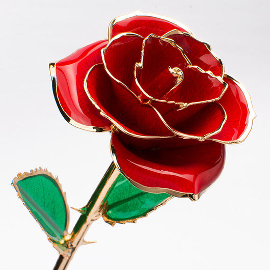 Rosa Dorada 24K con Caja de Regalo - Presente Perfecto para San Valentín - Image 9