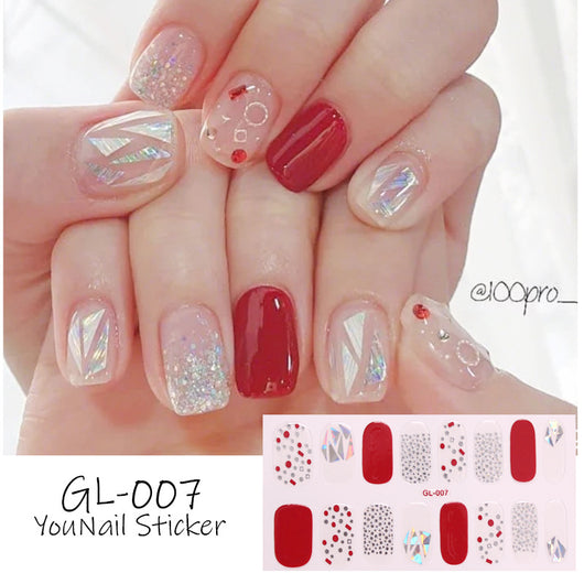 Pegatinas de Uñas Efecto Ojo de Gato Bronceado con Letras de Color - Image 27