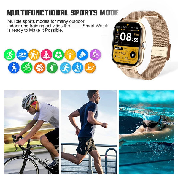 Reloj Inteligente Y13 con Monitor de Frecuencia Cardíaca y Llamadas Bluetooth