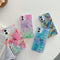 Funda Celular con Patrón Escama de Pez Electrochapada y Borde Recto