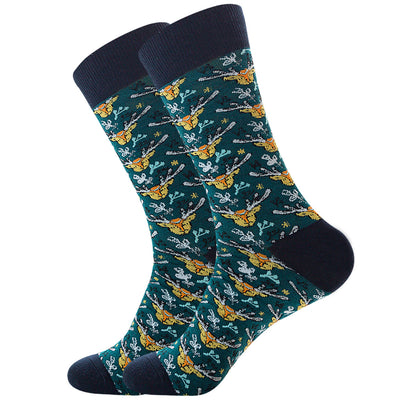 Calcetines Navideños Hombre Reno Algodón Premium Tubo - Image 12