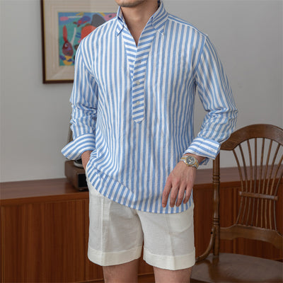 Camisa de Manga Larga Transpirable con Rayas Seersucker - Image 6