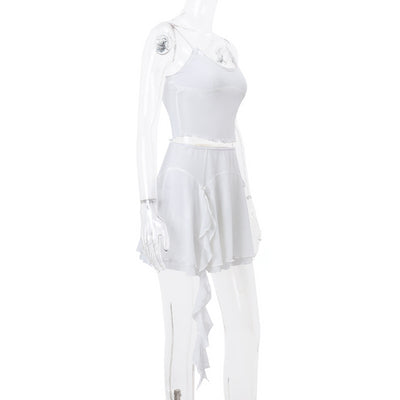 Camisola de Malla con Cinta y Falda Elegante - Image 9