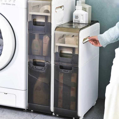 Gabinete Estrecho con Cajones para Almacenamiento de Baño - Image 12